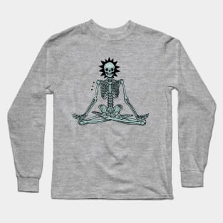 yoga skeleton Long Sleeve T-Shirt